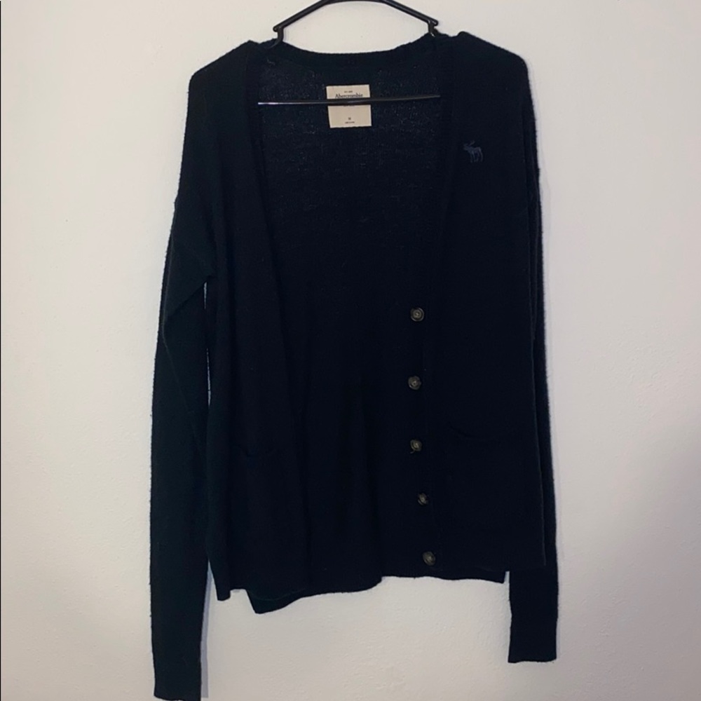 Abercrombie and Fitch Navy blue cardigan